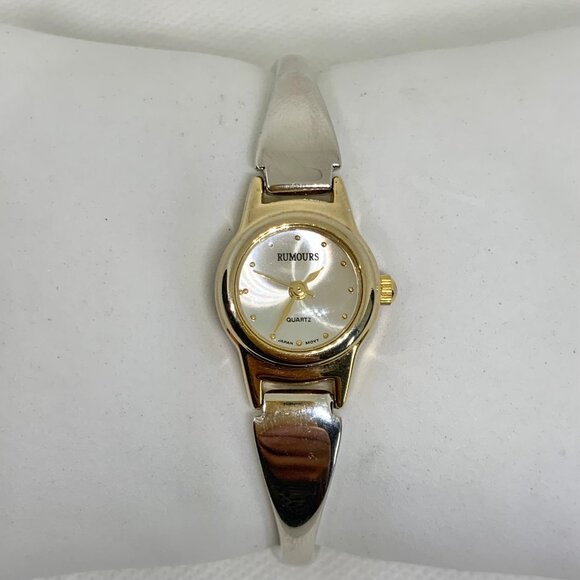Rumours gold silver tone women watch 19mm round case quartz up to 7” running - Picture 1 of 6